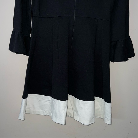 Kate Spade Black White Colorblock Bell Sleeve Ponte Dress Women’s Size Medium - Picture 10 of 10